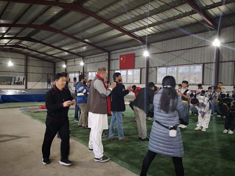 外國友人來校了解中國傳統(tǒng)武術