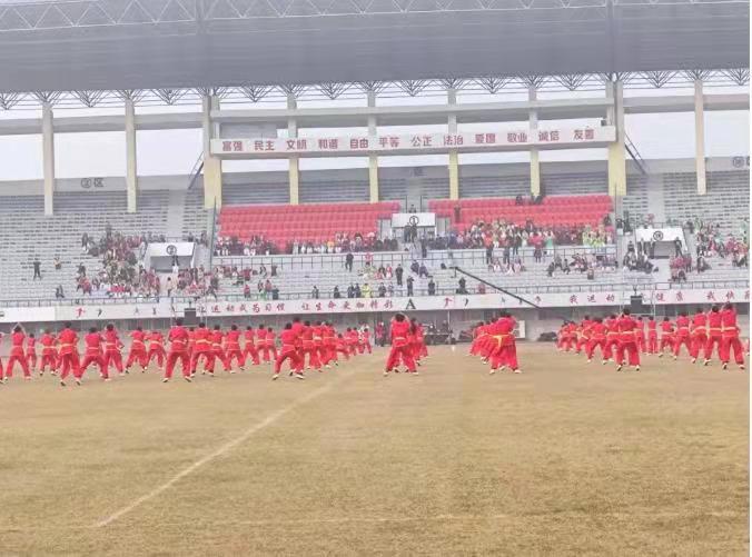 信陽市第六屆全民運動會開幕式大型表演 —記錄雞公山少林武術(shù)學(xué)校表演團隊現(xiàn)場彩排精彩瞬間